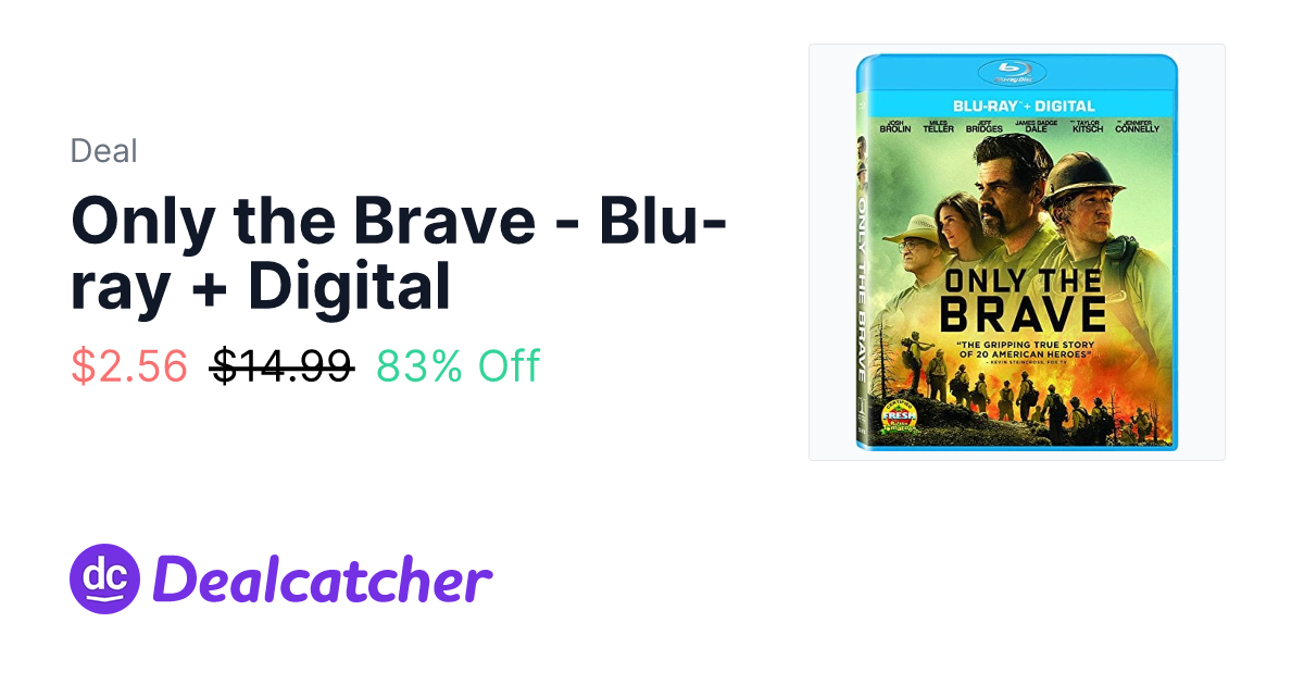 Amazon - Only the Brave - Blu-ray + Digital $7.71