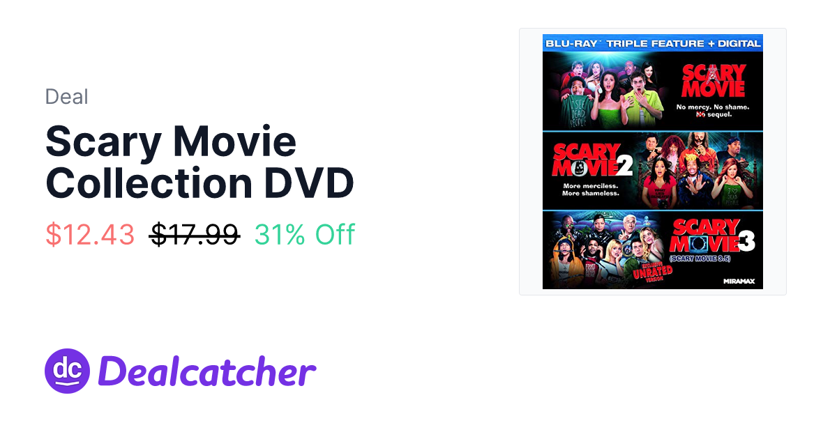 Amazon - Scary Movie Collection DVD $12.43