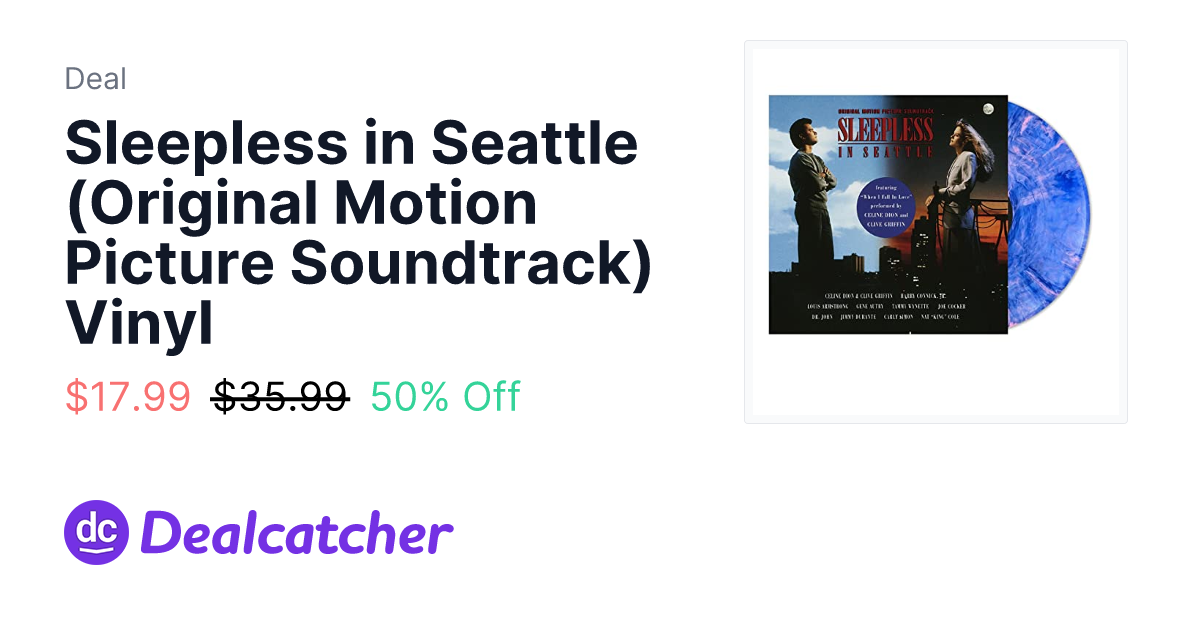 Amazon - Sleepless in Seattle (Original Motion Picture Soundtrack) Vinyl $17.99