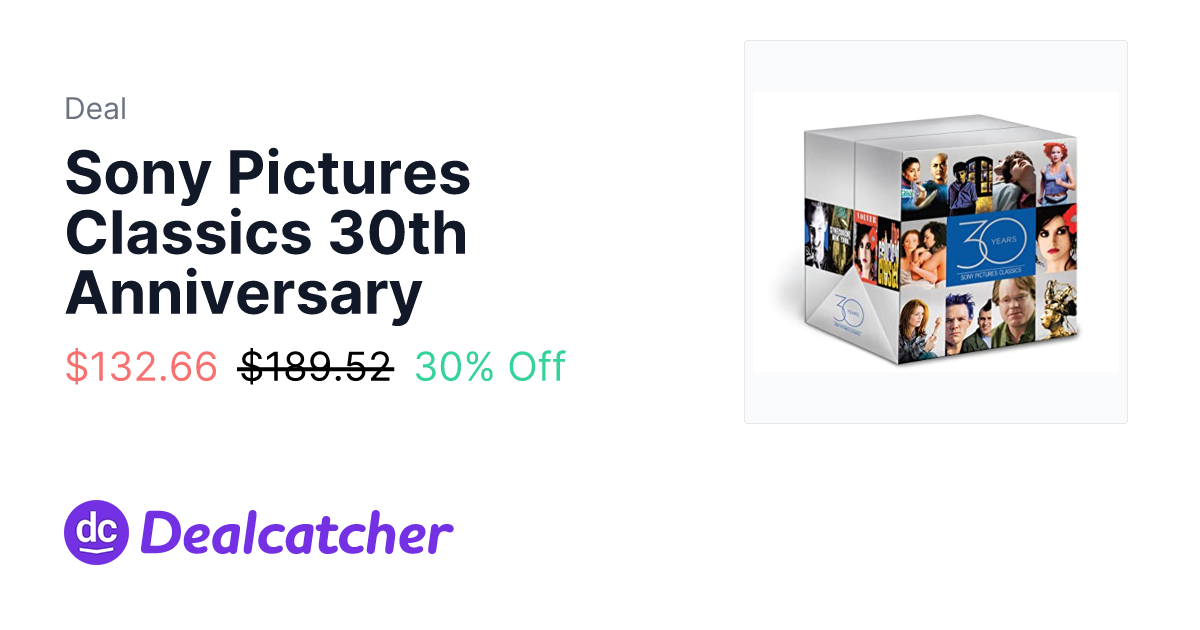 Amazon - Sony Pictures Classics 30th Anniversary $132.66