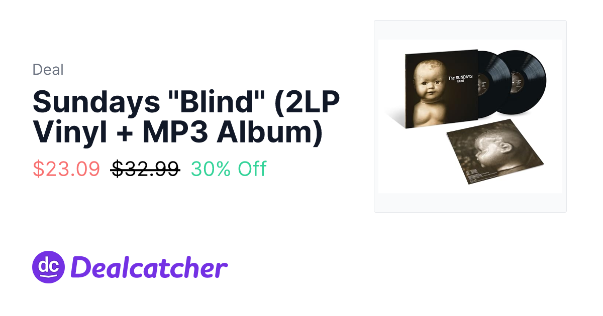 Amazon - Sundays "Blind" (2LP Vinyl + MP3 Album) $23.09