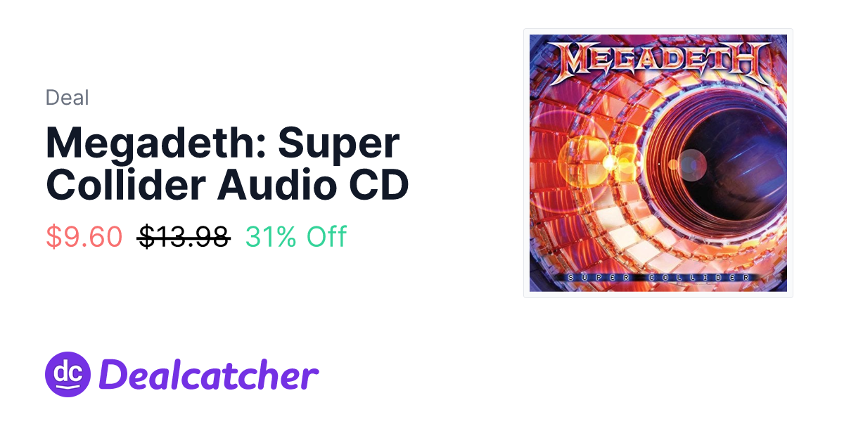 Amazon - Megadeth: Super Collider Audio CD $9.78