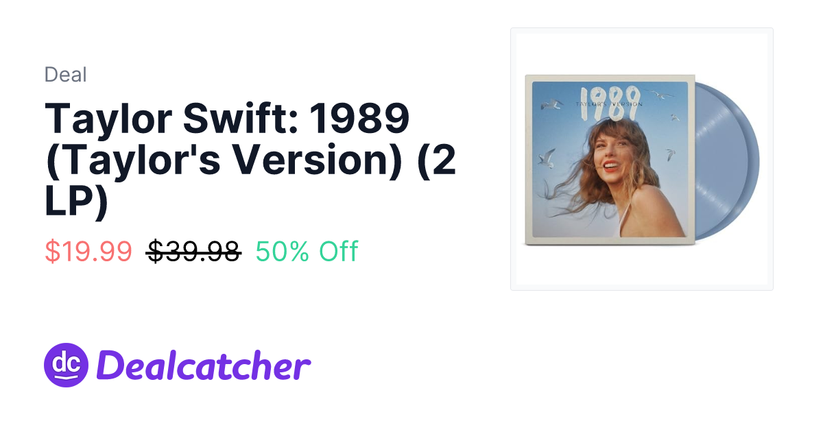Amazon - Taylor Swift: 1989 (Taylor's Version) (2 LP) $19.99