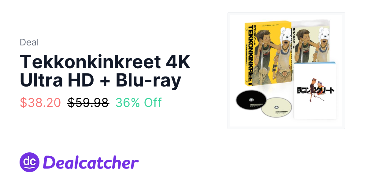 Amazon - Tekkonkinkreet 4K Ultra HD + Blu-ray $38.20