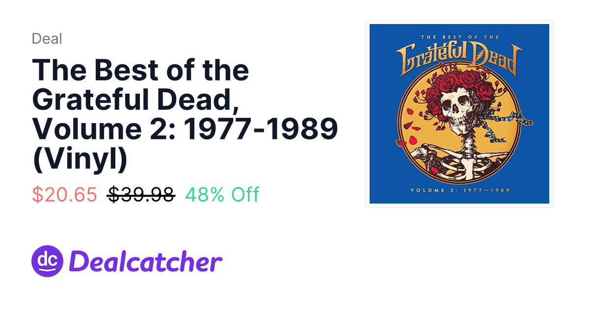 Amazon - The Best of the Grateful Dead, Volume 2: 1977-1989 (Vinyl) $20.65