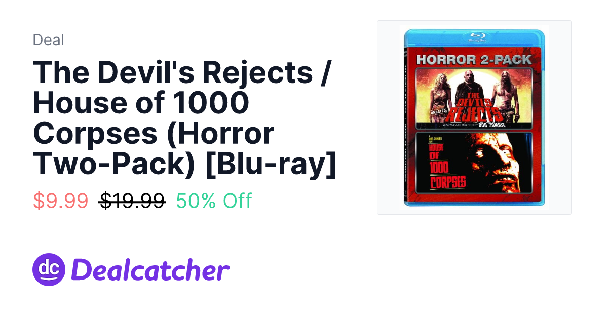 Amazon - The Devil's Rejects / House of 1000 Corpses (Horror Two-Pack) [Blu-ray] $9.99