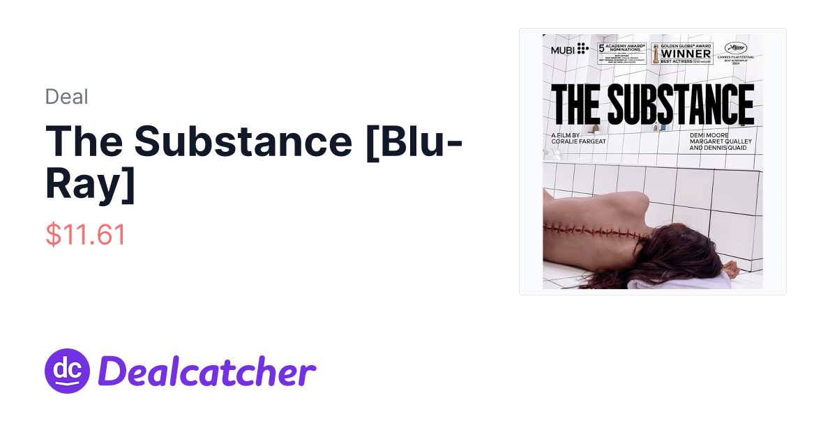 Amazon - The Substance [Blu-Ray] $11.61