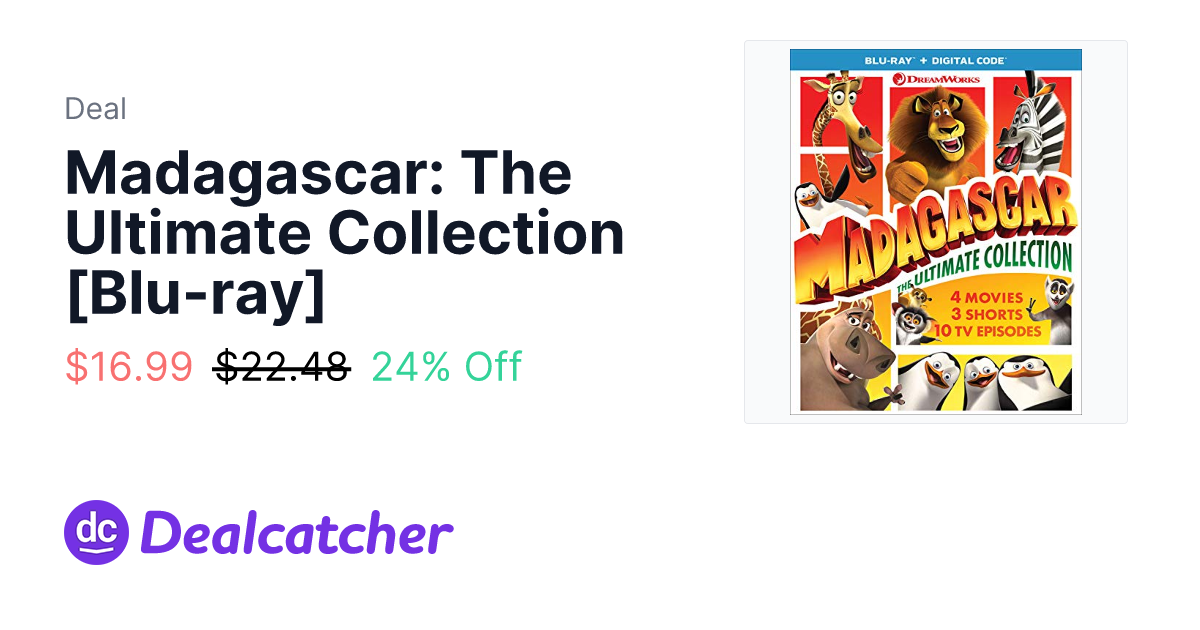 Amazon - Madagascar: The Ultimate Collection [Blu-ray] $16.99