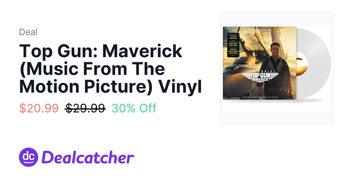 Amazon - Top Gun: Maverick (Music From The Motion Picture) Vinyl $20.99