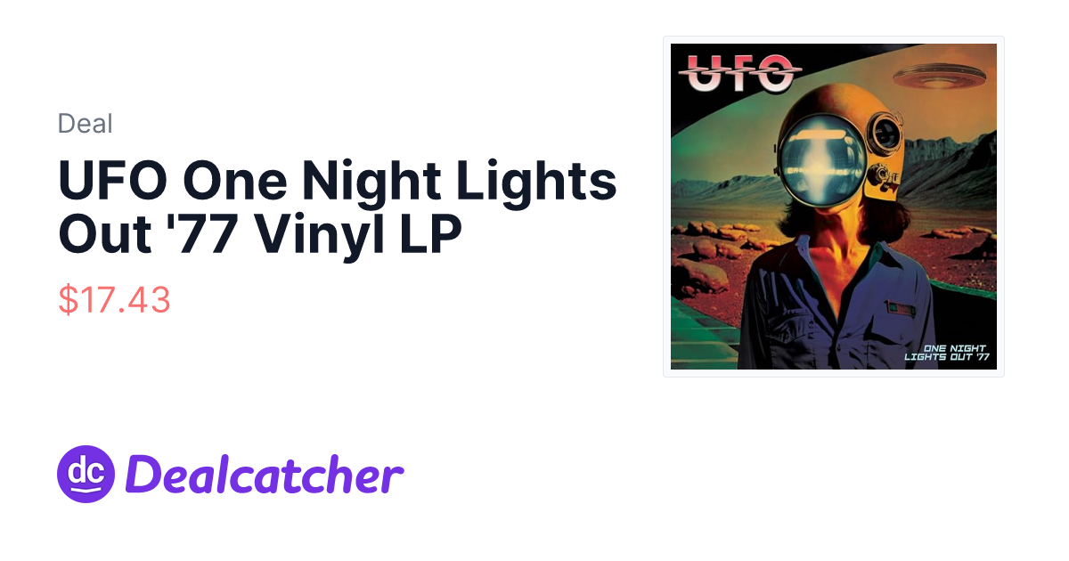 Amazon - UFO One Night Lights Out '77 Vinyl LP $17.43