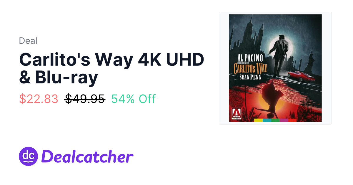 Amazon - Carlito's Way 4K UHD & Blu-ray $22.83