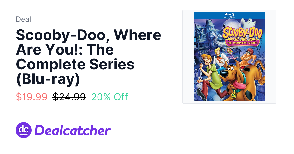 Amazon - Scooby-Doo, Where Are You!: The Complete Series (Blu-ray) $19.99