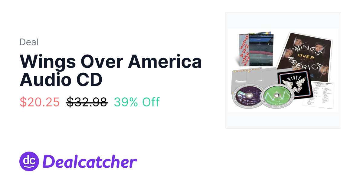 Amazon - Wings Over America Audio CD $20.25