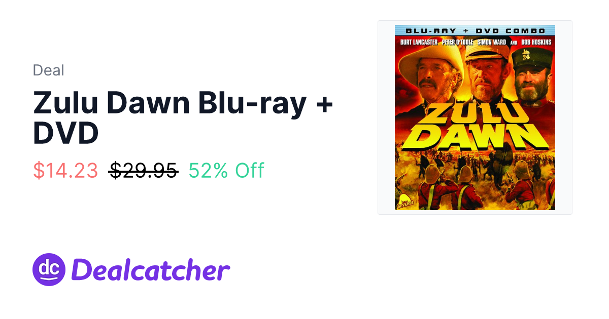 Amazon - Zulu Dawn Blu-ray + DVD $14.99