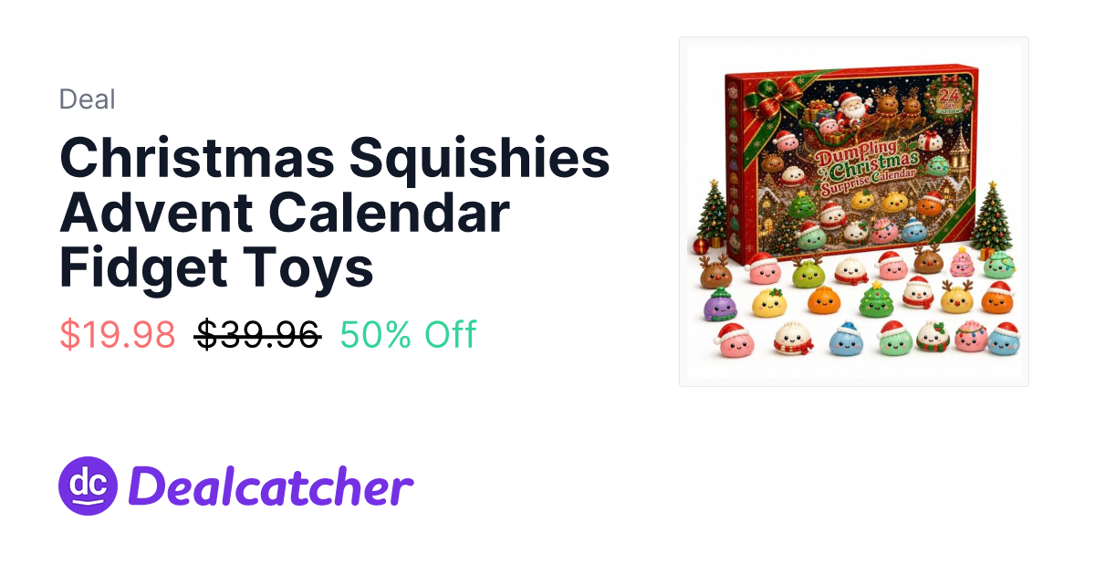 Amazon - Christmas Squishies Advent Calendar Fidget Toys $19.98