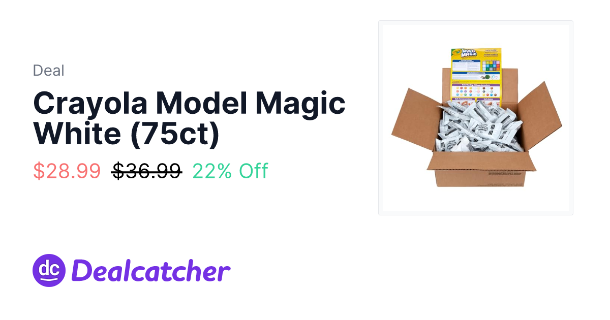 Amazon - Crayola Model Magic White (75ct) $28.99
