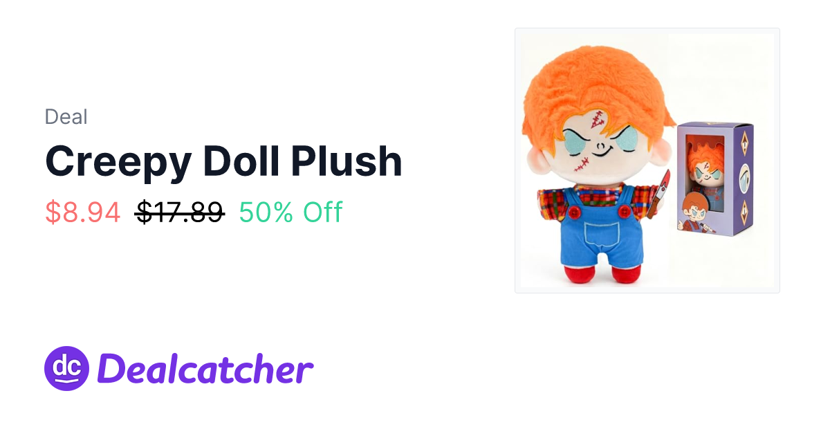 Amazon - Creepy Doll Plush $8.94