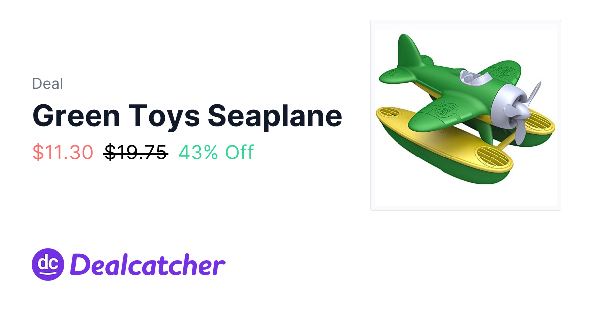 Amazon - Green Toys Seaplane $11.30