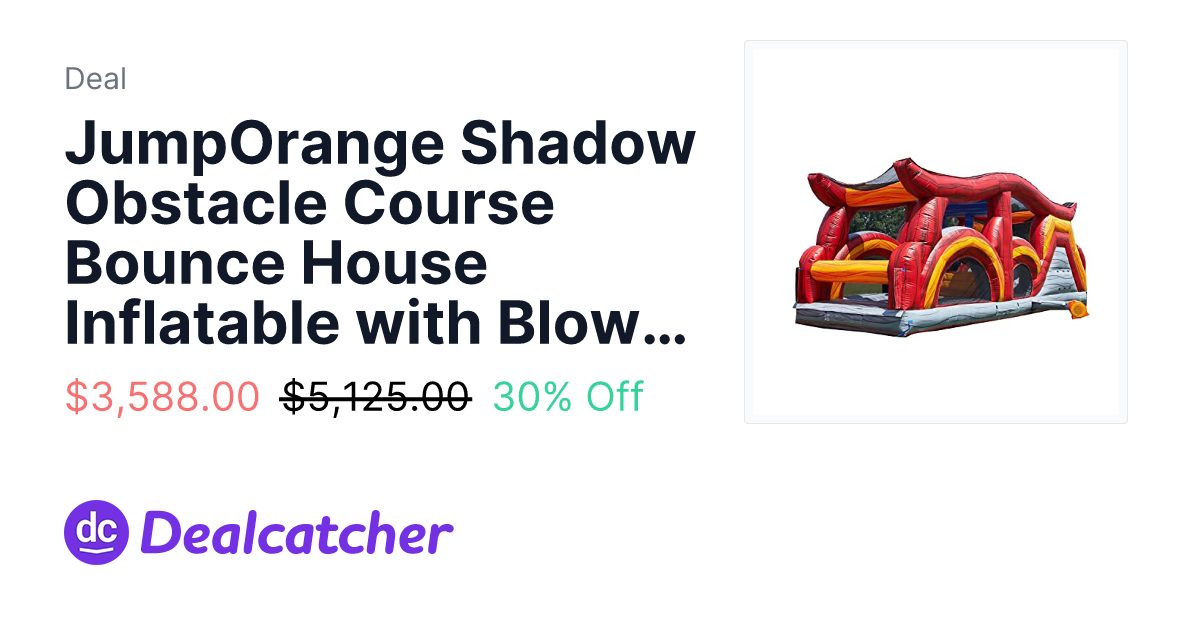 Amazon - JumpOrange Shadow Obstacle Course Bounce House Inflatable with Blower (Piece 2) $3,588.00