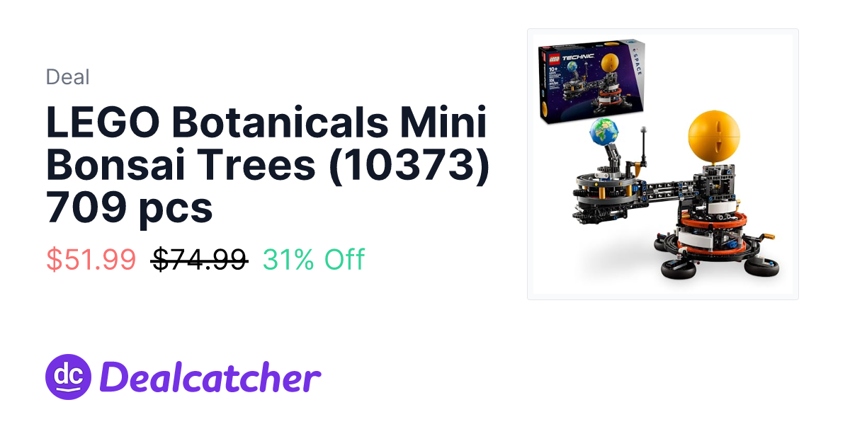 Amazon - LEGO Botanicals Mini Bonsai Trees (10373) 709 pcs $51.99