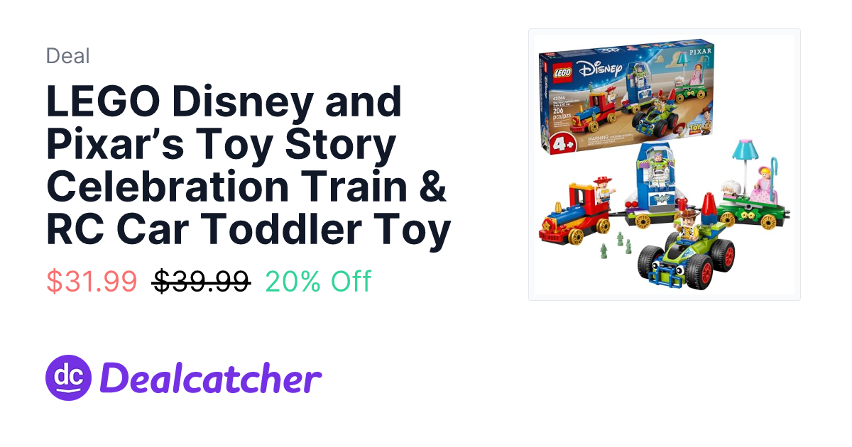 Amazon - LEGO Disney and Pixar’s Toy Story Celebration Train & RC Car Toddler Toy $31.99