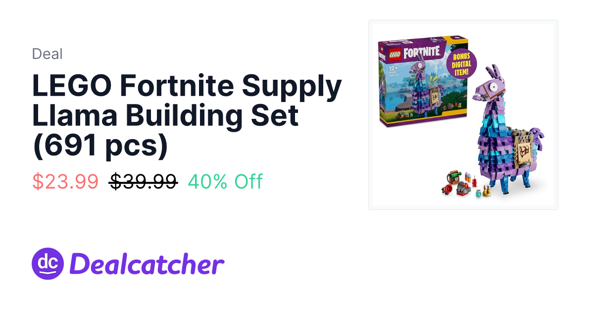Amazon - LEGO Fortnite Supply Llama Building Set (691 pcs) $23.99