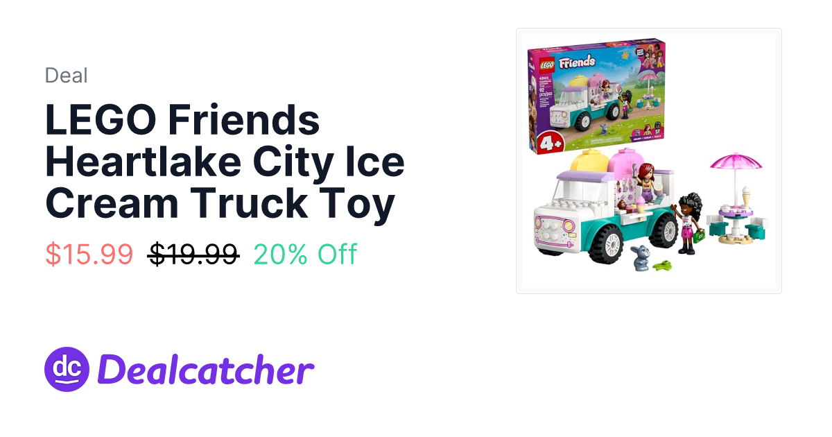 Amazon - LEGO Friends Heartlake City Ice Cream Truck Toy $15.99