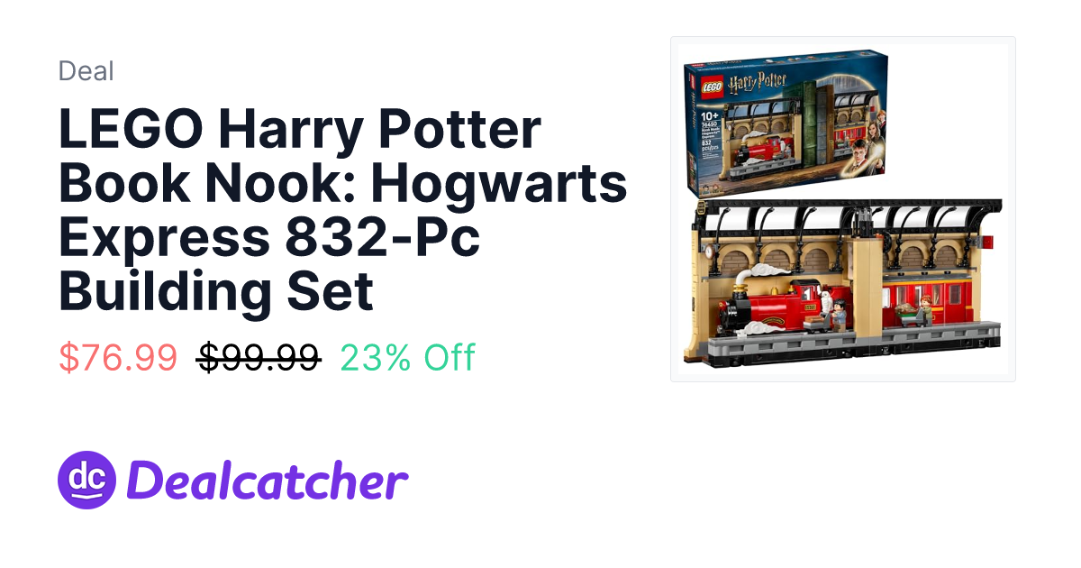 Amazon - LEGO Harry Potter Book Nook: Hogwarts Express 832-Pc Building Set $76.99