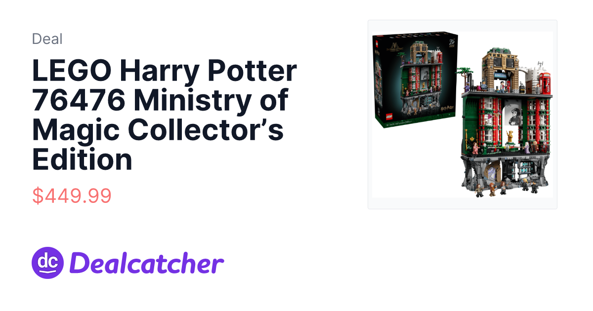 Lego - LEGO Harry Potter 76476 Ministry of Magic Collector’s Edition $449.99