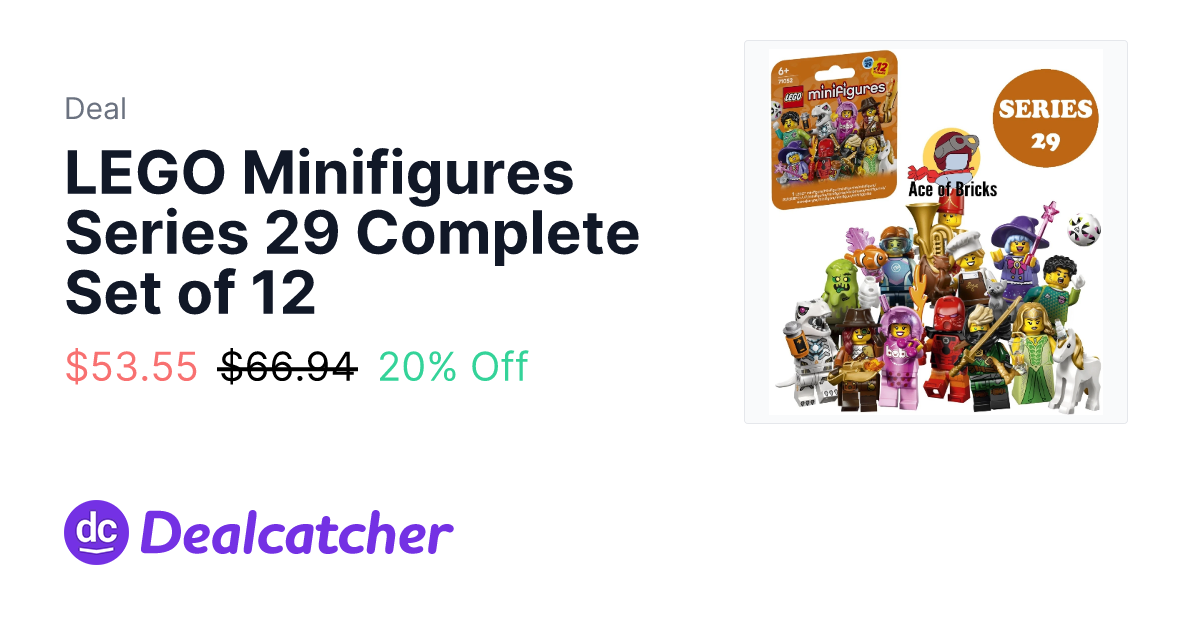 eBay - LEGO Minifigures Series 29 Complete Set of 12 $53.55