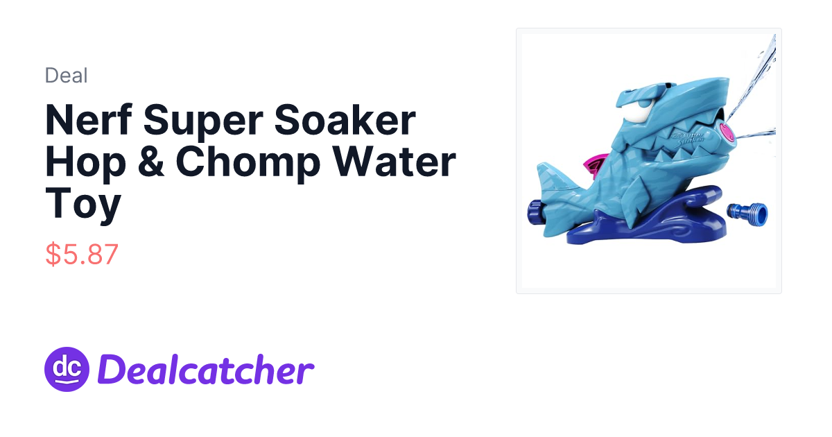 Amazon - Nerf Super Soaker Hop & Chomp Water Toy $6.31