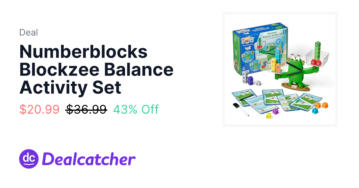 Amazon - Numberblocks Blockzee Balance Activity Set $27.37