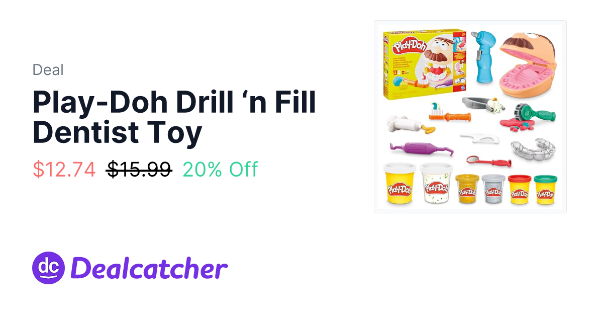 Amazon - Play-Doh Drill ‘n Fill Dentist Toy $12.74