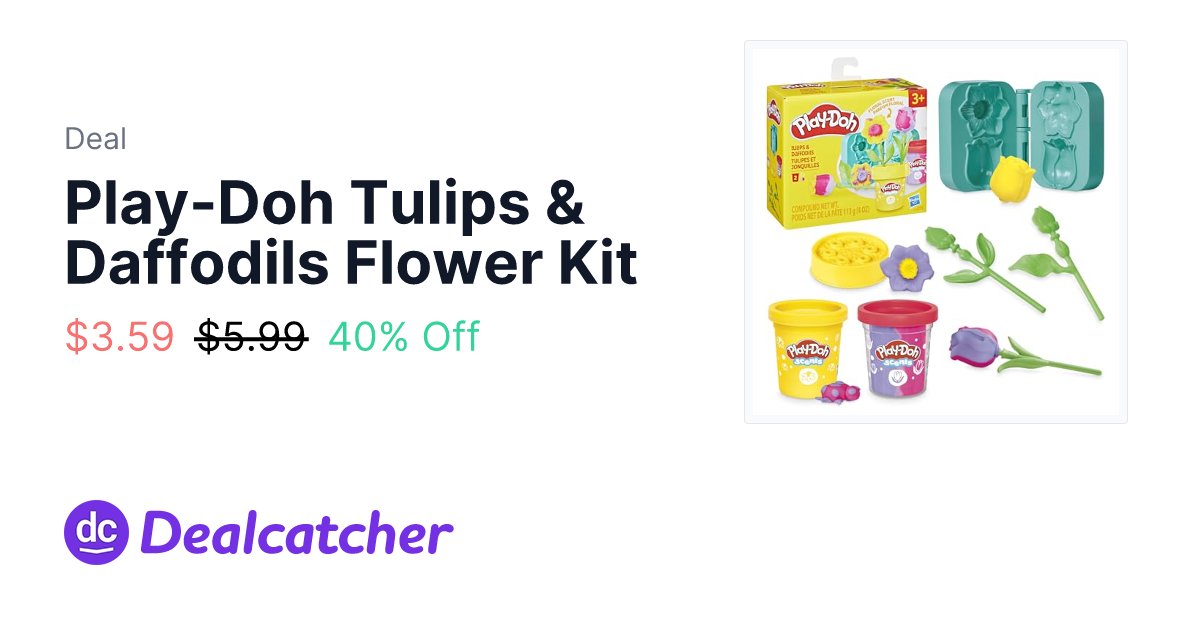Amazon - Play-Doh Tulips & Daffodils Flower Kit $3.59
