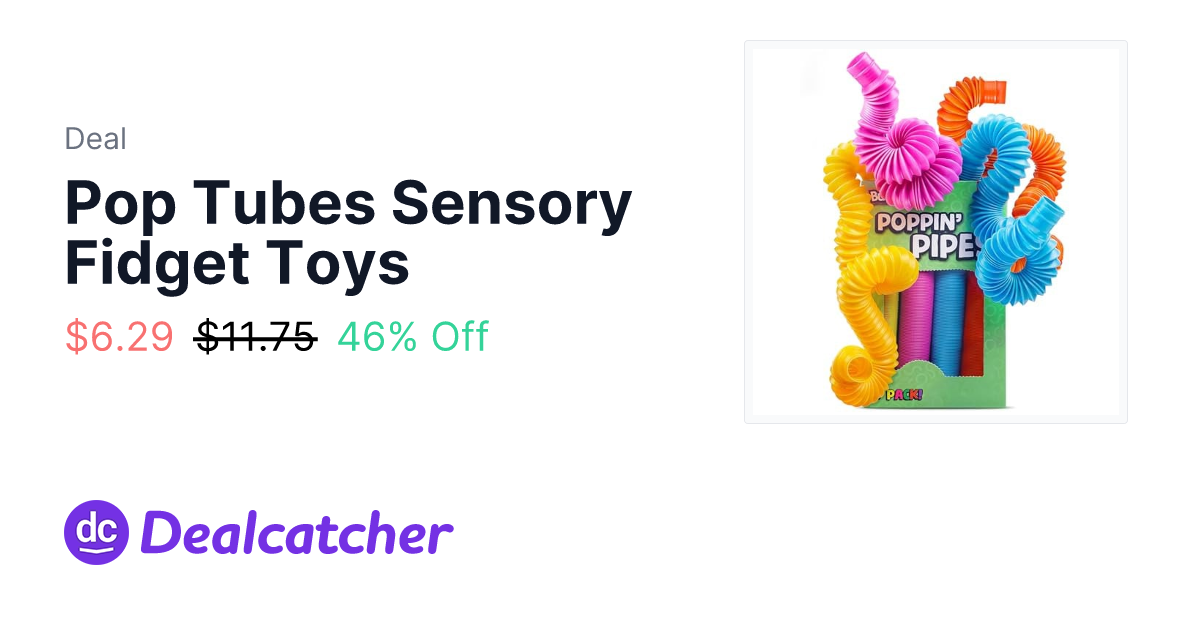 Pop Tubes Sensory Fidget Toys - $6.29