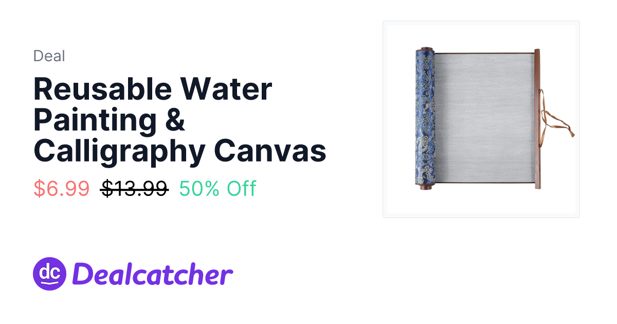 Amazon - Reusable Water Painting & Calligraphy Canvas $6.99