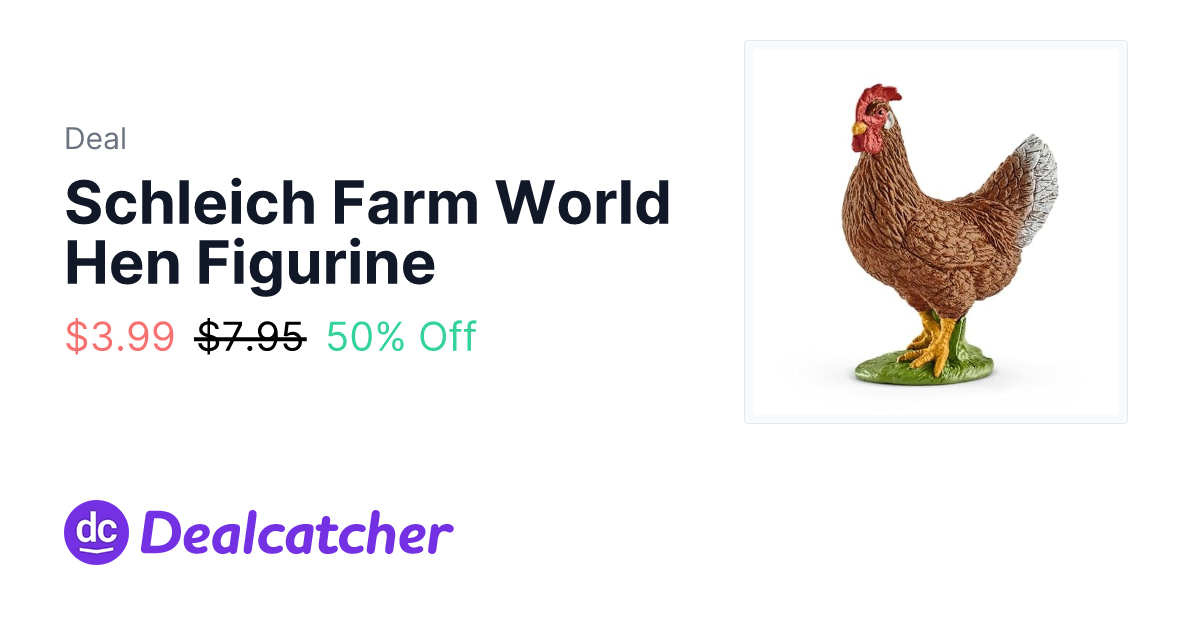 Amazon - Schleich Farm World Hen Figurine $3.99