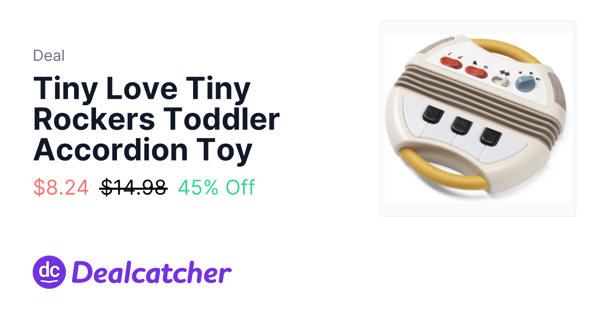 Walmart - Tiny Love Tiny Rockers Toddler Accordion Toy $8.24