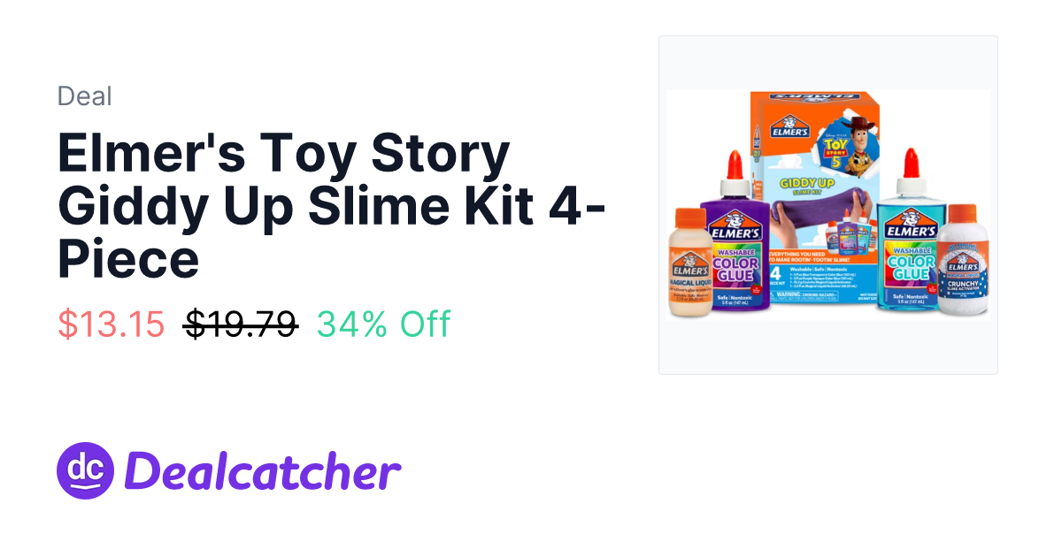 Walmart - Elmer's Toy Story Giddy Up Slime Kit 4-Piece $13.15
