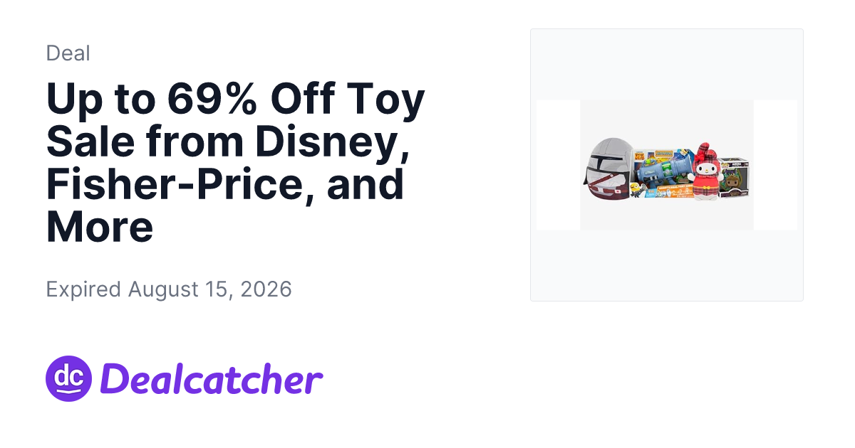 Woot - Up to 69% Off Toy Sale from Disney, Fisher-Price, and More