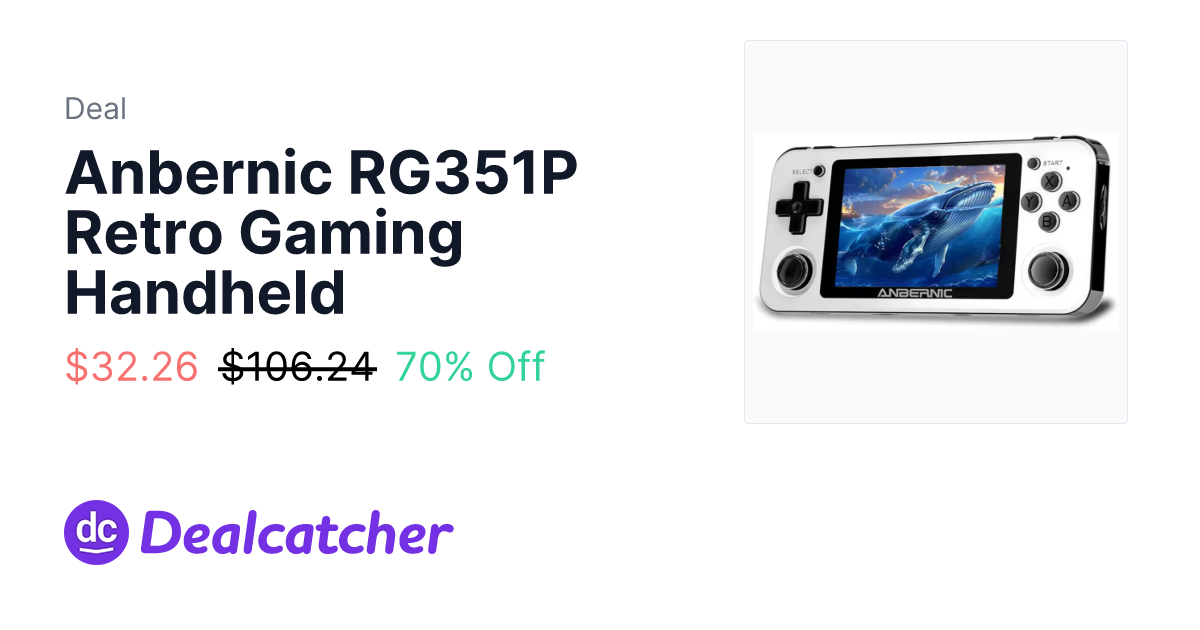 AliExpress - Anbernic RG351P Retro Gaming Handheld $32.26