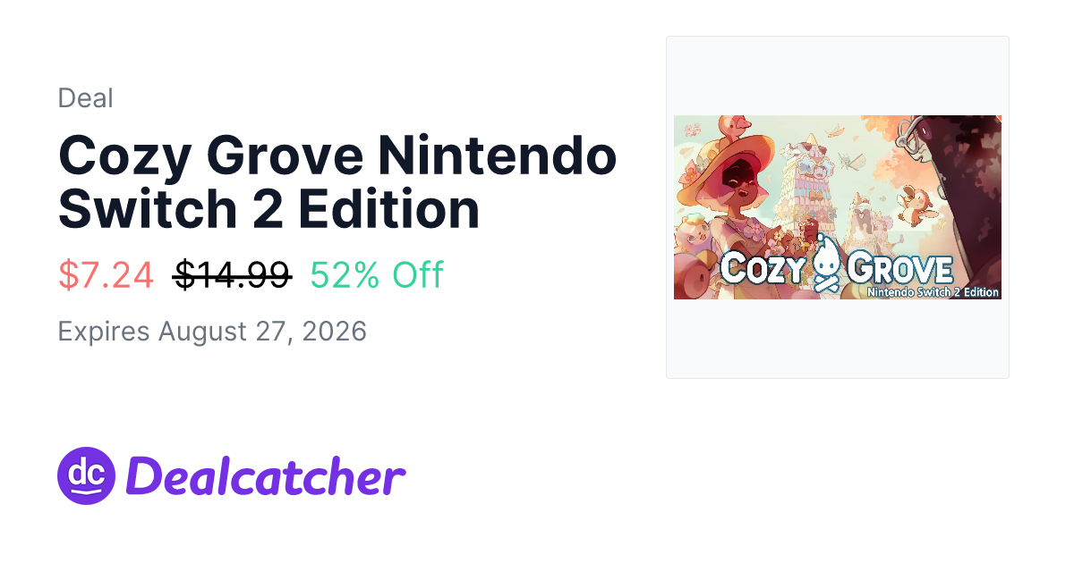 Nintendo - Cozy Grove Nintendo Switch 2 Edition $7.24