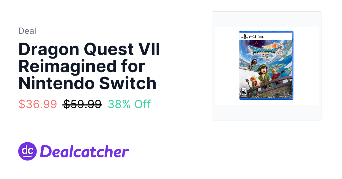 Woot - Dragon Quest VII Reimagined for Nintendo Switch $36.99