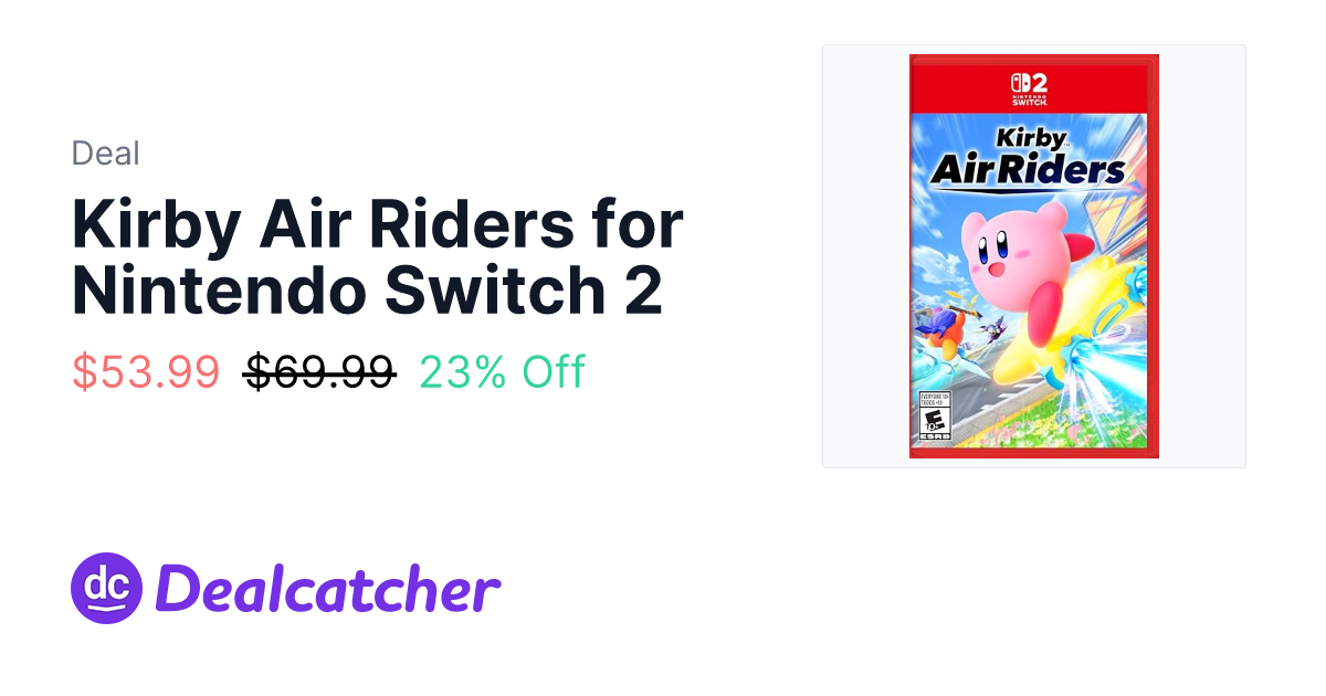 Amazon - Kirby Air Riders for Nintendo Switch 2 $53.99