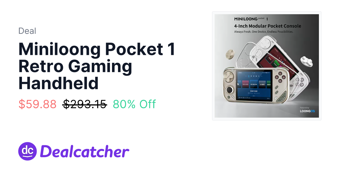 AliExpress - Miniloong Pocket 1 Retro Gaming Handheld $59.88