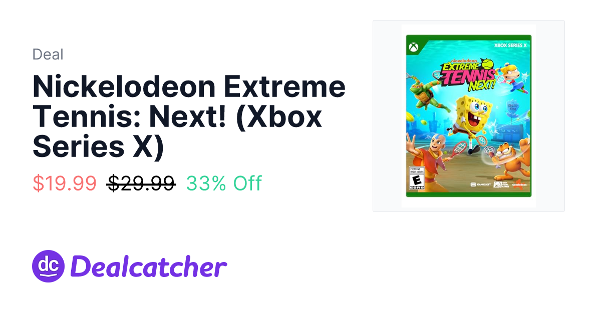 Amazon - Nickelodeon Extreme Tennis: Next! (Xbox Series X) $19.99