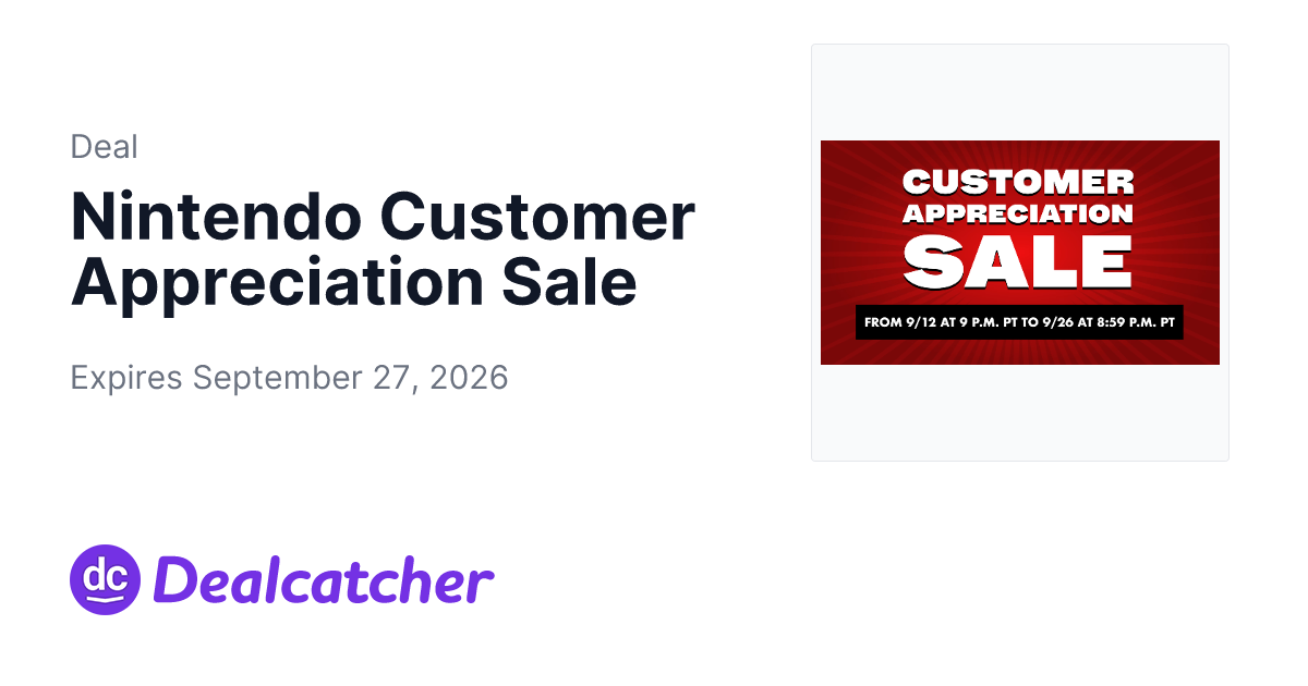 Nintendo - Nintendo Customer Appreciation Sale
