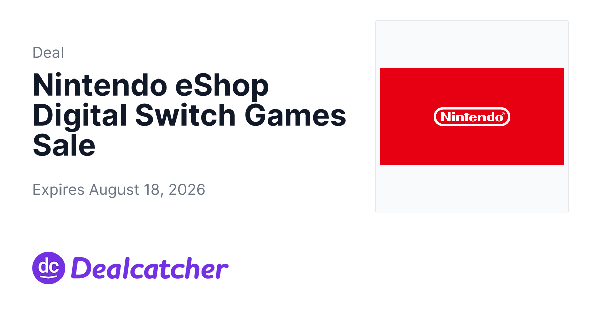 Nintendo - Nintendo eShop Digital Switch Games Sale