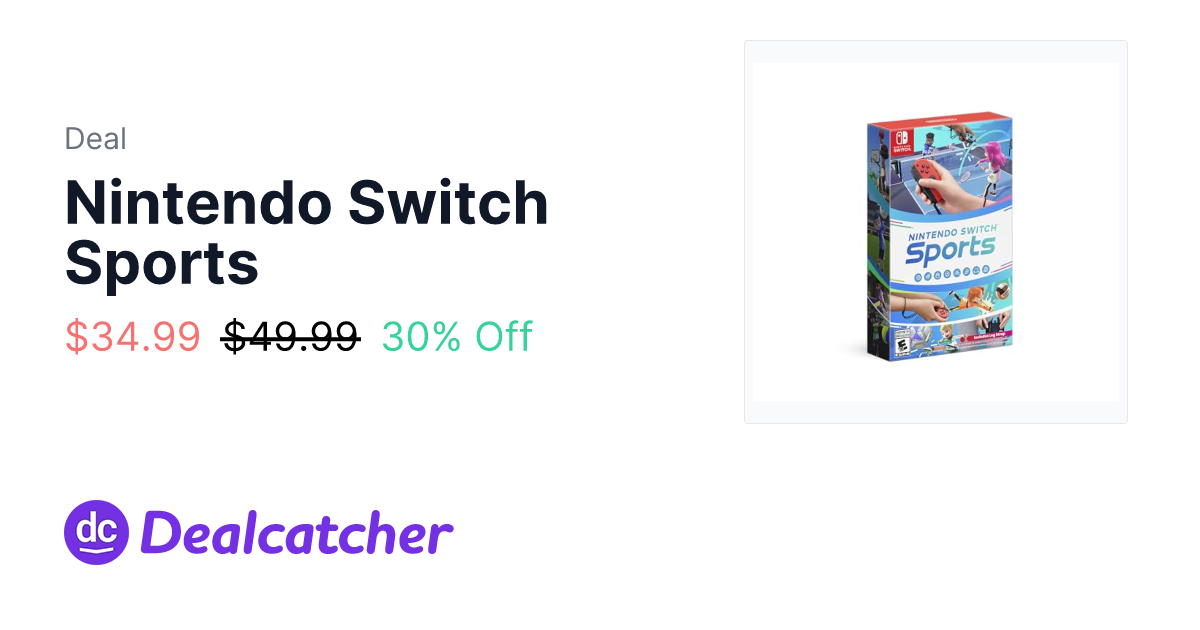 Amazon - Nintendo Switch Sports $34.99