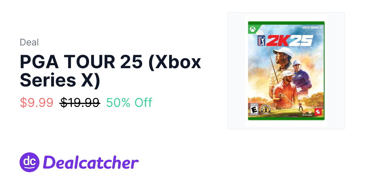 Amazon - PGA TOUR 25 (Xbox Series X) $13.49